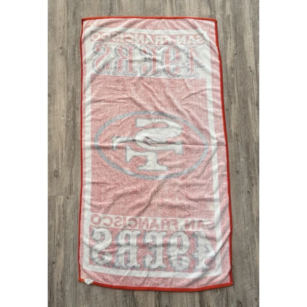 Vintage San Francisco 49ers Beach Towel 90s 58